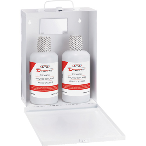 Douche oculaire avec solution isotonique Dynamic, Double MAS Chibougamau