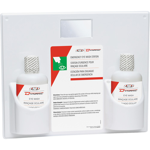 Douche oculaire avec solution isotonique Dynamic, Double MAS Chibougamau