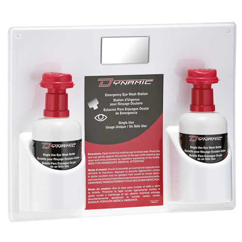 Douche oculaire &agrave; utilisation unique avec solution isotonique Dynamic, Double MAS Chibougamau
