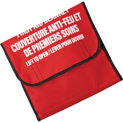 Couverture anti-feu avec sac de nylon Dynamic, Laine, 60" lo x 71" la MAS Chibougamau