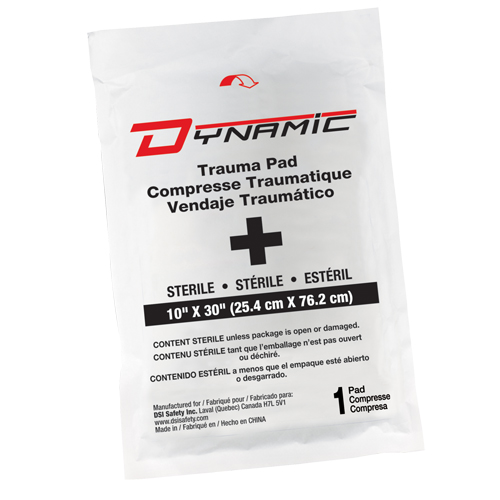 Dynamic Trauma Gauze, Pad, 10" L x 30" W, Sterile, Medical Device Class 1 MAS Chibougamau