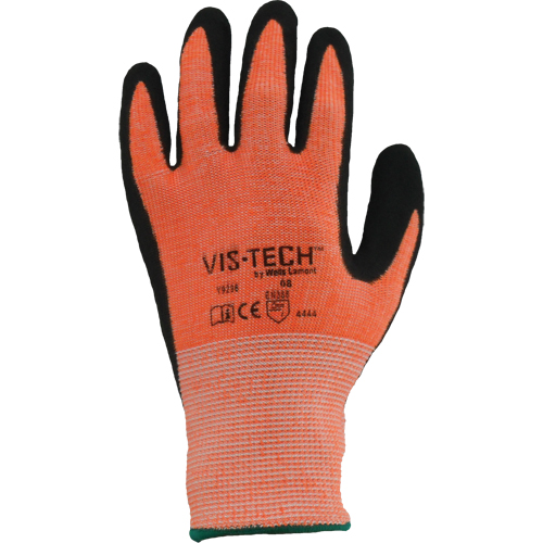 Gants r&eacute;sistant aux coupures Vis-Tech Y9294, Taille 6/T-petit, Calibre 13, Rev&ecirc;tement Polyur&eacute;thane, Enveloppe en Acier inoxydable, ANSI/ISEA 105 niveau 4 MAS Chibougamau