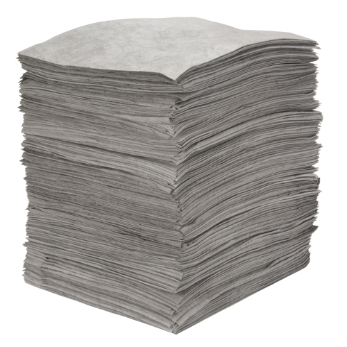Premium Meltblown Sorbent Pads, Universal, 15" x 18", 30 gal. Absorbancy MAS Chibougamau