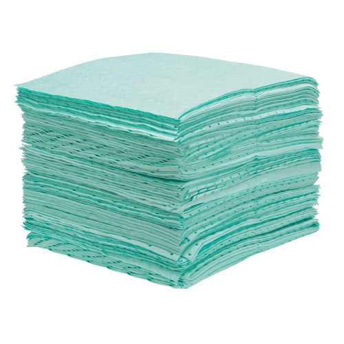 Feuilles absorbantes li&eacute;es de premi&egrave;re qualit&eacute;, Mati&egrave;res dangereuses, 15" x 18", 25 gal. d'absorption MAS Chibougamau
