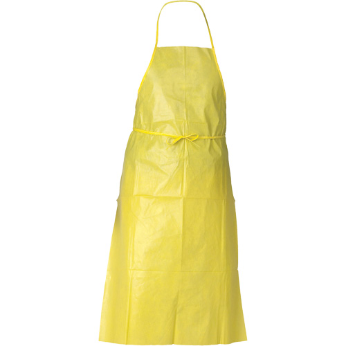 Tablier de protection contre la vaporisation de produits chimiques A70 KLEENGUARD, Poly&eacute;thyl&egrave;ne, 44" lo x 29" la, Jaune MAS Chibougamau