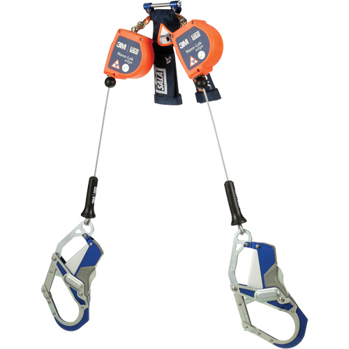 C&acirc;ble de s&eacute;curit&eacute; autor&eacute;tractable pour rebord Nano-Lok, 7', Acier inoxydable, Pivotant MAS Chibougamau