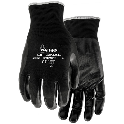 Gants enduits Stealth Original, 7/Petit, R&ecirc;vetement Nitrile, Calibre 13, Enveloppe en Nylon MAS Chibougamau