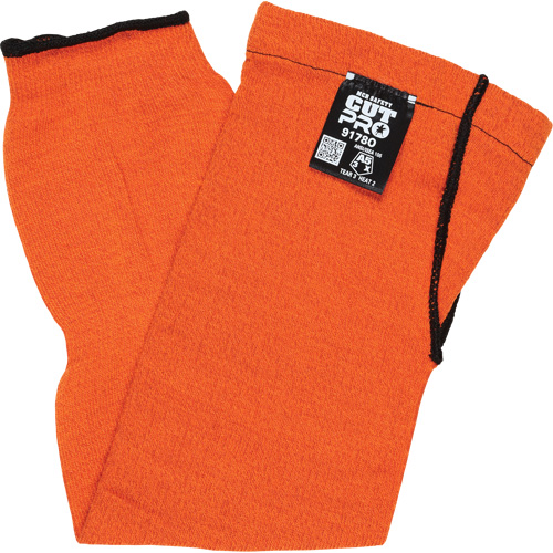 Manches Memphis avec trou pour le pouce, Kevlar, 18", ASTM ANSI niveau A5, Orange MAS Chibougamau