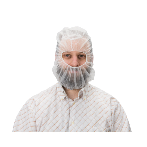 Disposable Hood, Polypropylene, White MAS Chibougamau