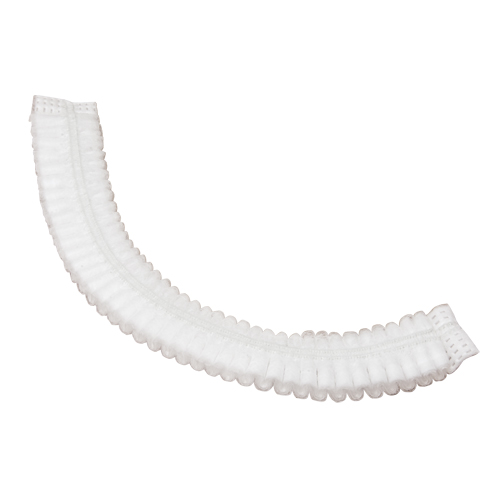 Bonnet bouffant pliss&eacute;, Polypropyl&egrave;ne, 19", Blanc MAS Chibougamau