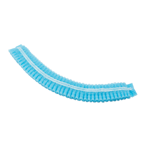 Pleated Bouffant Cap, Polypropylene, 21", Blue MAS Chibougamau