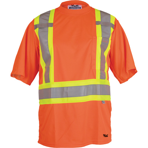 T-shirt de s&eacute;curit&eacute; Viking, Polyester, Petit, Orange haute visibilit&eacute; MAS Chibougamau