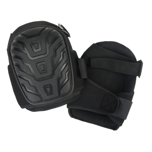 PVC Cap Knee Pads, Buckle/Hook and Loop Style, Plastic Caps, Foam Pads MAS Chibougamau