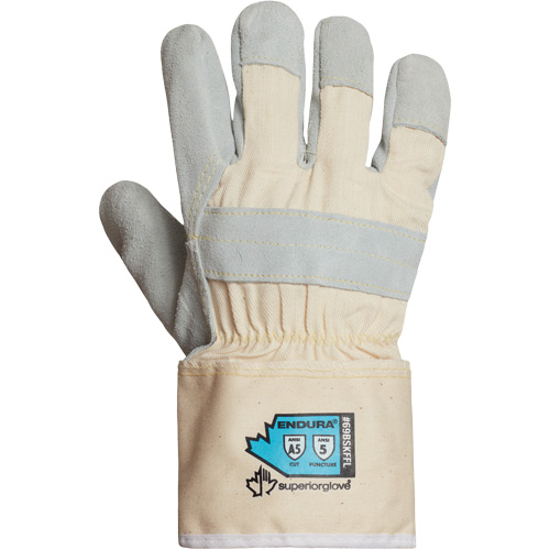 Endura&reg; Cut-Resistant Gloves, Small, Split Leather Palm MAS Chibougamau