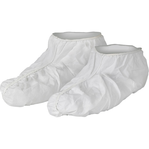 KleenGuard A40 Shoe Covers, One Size, Microporous, White MAS Chibougamau