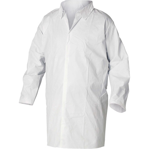 KleenGuard A20 Lab Coats, SMS, White, X-Large MAS Chibougamau