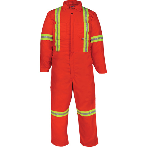Deluxe Reflective Coveralls, 48, Orange MAS Chibougamau