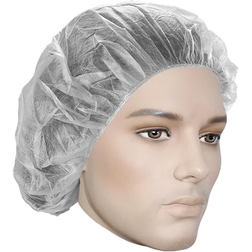 Bouffant Caps, Polypropylene, 18", White MAS Chibougamau