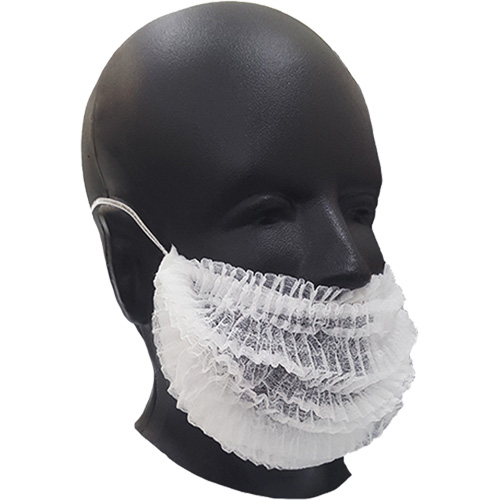 Beard Covers, Polypropylene, White MAS Chibougamau