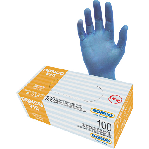 Gants jetables, T-Grand, Vinyle, 3 mils, Sans poudre, Transparent MAS Chibougamau