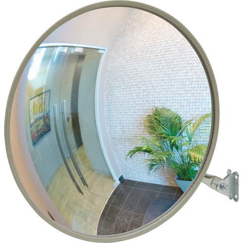 Convex Mirror with Telescopic Arm, Indoor/Outdoor, 12" Diameter MAS Chibougamau