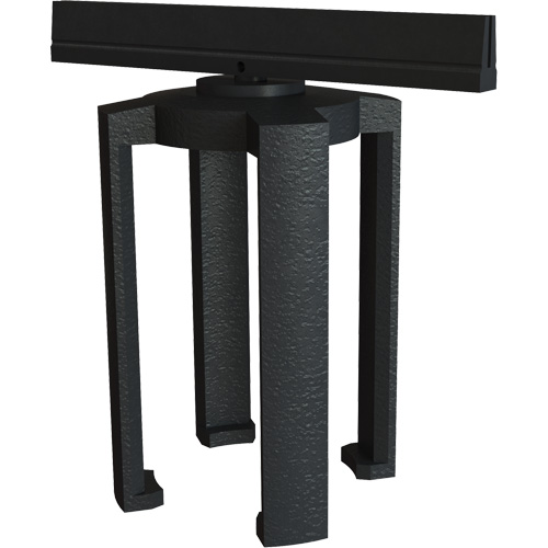 Support pour panneau d'affichage pour le syst&egrave;me de barri&egrave;re PLUS, Noir MAS Chibougamau