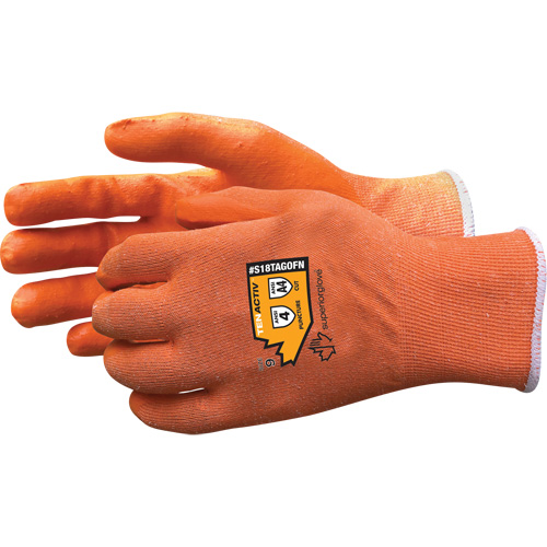 Composite Filament Fibre Gloves, Size 5, 18 Gauge, Foam Nitrile Coated, TenActiv Shell, ASTM ANSI Level A4 MAS Chibougamau