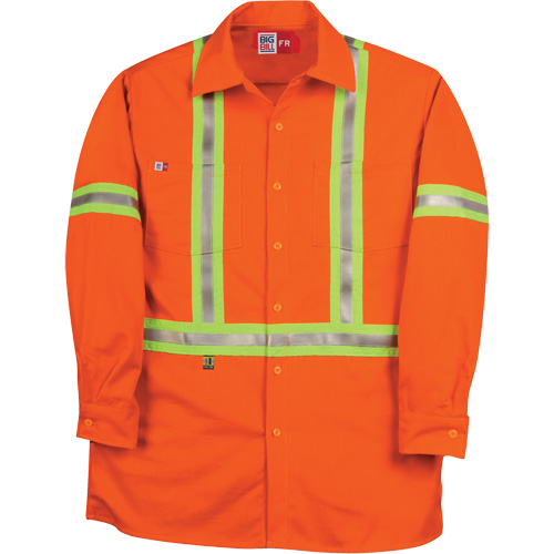 Westex UltraSoft&reg; Industrial Work Shirt, Medium (Tall), Orange MAS Chibougamau