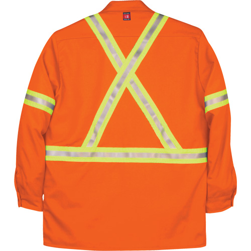 Westex UltraSoft&reg; Industrial Work Shirt, Medium (Tall), Orange MAS Chibougamau