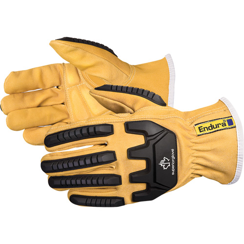 Endura&reg; Anti-Impact Driver's Gloves, X-Small, Grain Goatskin Palm, Kevlar&reg; Inner Lining MAS Chibougamau
