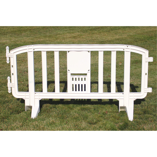 Barricade Movit, Emboîtables, 78" lo x 39" h, Blanc MAS Chibougamau