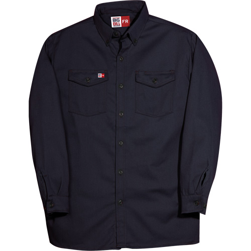 Westex UltraSoft&reg; Button Down Shirt, Small, Navy Blue MAS Chibougamau