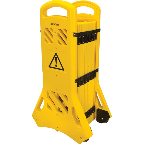 Barri&egrave;re mobile portative, 40" h x 13' lo, Jaune MAS Chibougamau