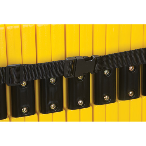 Barri&egrave;re mobile portative, 40" h x 13' lo, Jaune MAS Chibougamau