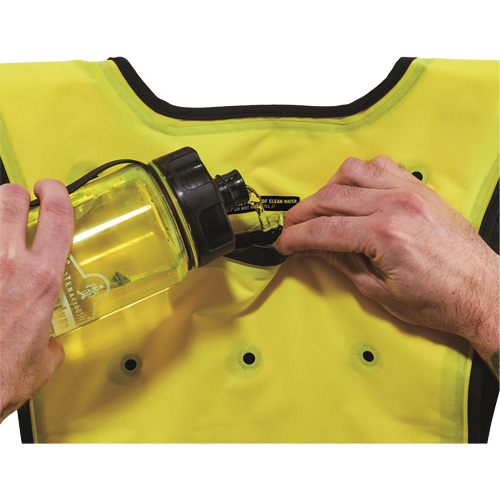 Veste refroidissante &agrave; &eacute;vaporation s&egrave;che &eacute;conomique Chill-Its 6687, Grand/T-Grand, Jaune lime haute visibilit&eacute; MAS Chibougamau
