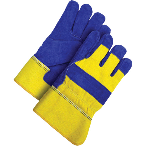 Fitter's Gloves, Large, Split Cowhide Palm, Acrylic-Pile Inner Lining MAS Chibougamau