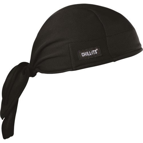 Chill-Its&reg; 6615 Cooling Doo Rag, Black MAS Chibougamau