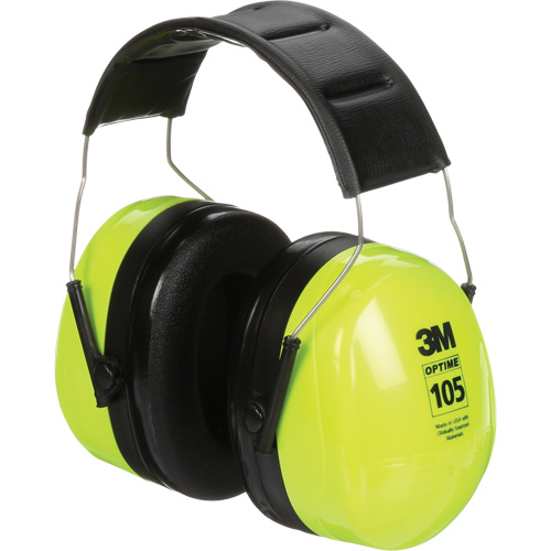 Peltor Optime 105 Earmuffs, Headband, 30 NRR dB MAS Chibougamau