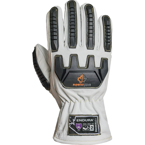 Gants r&eacute;sistant &agrave; la coupe et aux chocs Endura 378GKGVBE, Petit, Paume en Ch&egrave;vre, Poignet Conducteur MAS Chibougamau