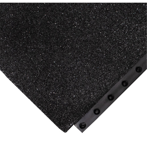 Tapis antifatigue 24/Seven Locksafe, Textur&eacute;, 3' x 3' x 5/8", Noir, Nitrile MAS Chibougamau