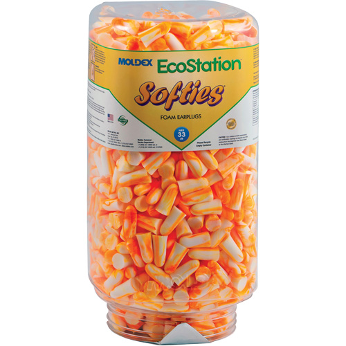 EcoStation Softies&reg; Earplug Refill, Bulk - Canister MAS Chibougamau