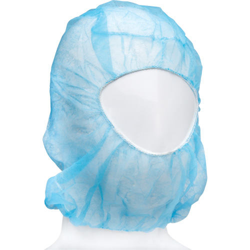 Cagoule jetable, Polypropyl&egrave;ne, Bleu MAS Chibougamau