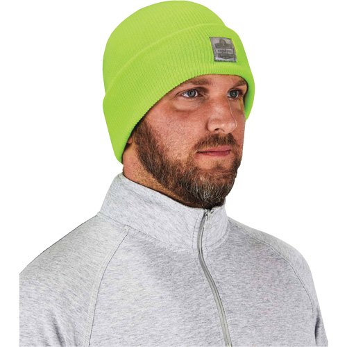 Bonnet en tricot c&ocirc;tel&eacute; N-Ferno, Taille unique, Vert lime haute visibilit&eacute; MAS Chibougamau