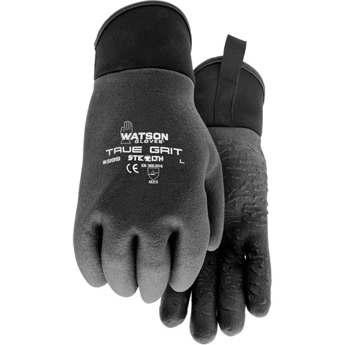 True Grit Coated Gloves, Small, Foam PVC Coating, Nylon Shell MAS Chibougamau