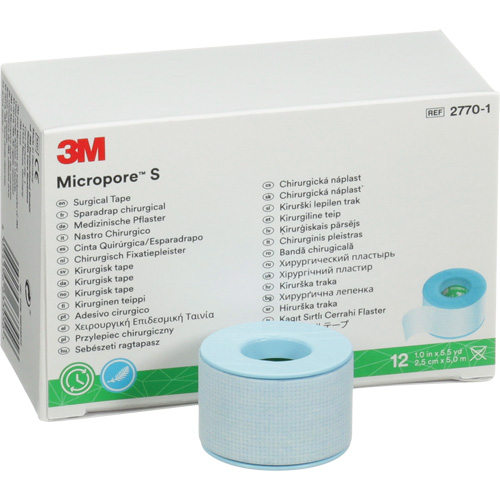 Micropore S Surgical Tape, Non-Medical, 16-1/2' L x 1" W MAS Chibougamau
