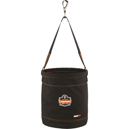 Arsenal&reg; 5970 Swiveling Hook Hoist Bucket, Nylon, 12.5" Dia. x 15" H, 100 lbs. Load Rating MAS Chibougamau