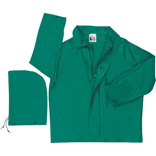 Imperm&eacute;able avec limite dinflammabilit&eacute; Dominator, Polyester/PVC, Moyen, Vert MAS Chibougamau