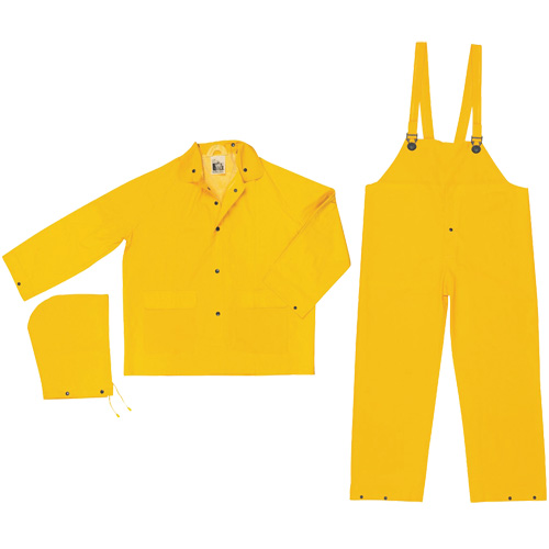 Classic Series Rain Suit, Polyester/PVC, 4X-Large, Yellow MAS Chibougamau