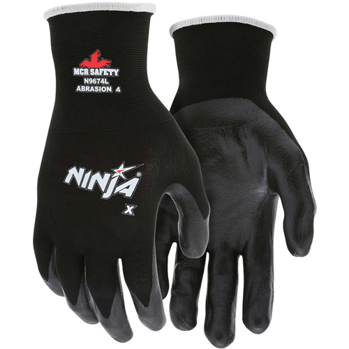 Gants enduits Ninja, Grand, R&ecirc;vetement Bipolym&egrave;re, Calibre 15, Enveloppe en Nylon/Lycra MAS Chibougamau