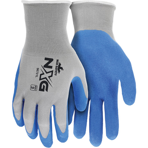 NXG&reg; Coated Gloves, Large, Rubber Latex Coating, 13 Gauge, Nylon Shell MAS Chibougamau